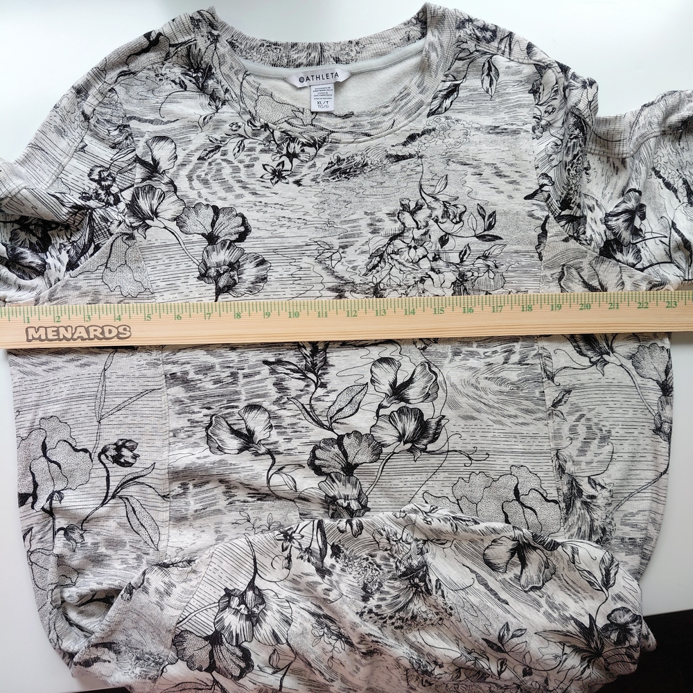 Athleta Balance Dress Sz XL Eden Floral Gray Pattern Very Good Used Condition - Picture 8 of 12